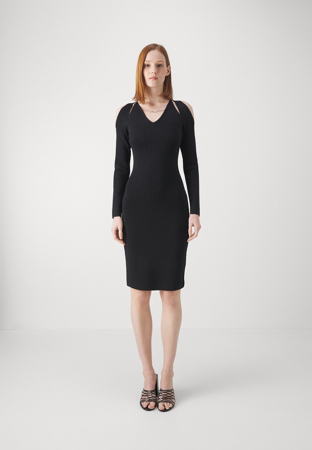 

Платье из джерси CUT OUT DRESS KARL LAGERFELD, черный