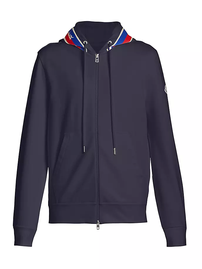 

Толстовка из эластичного хлопка Moncler, темно-синий