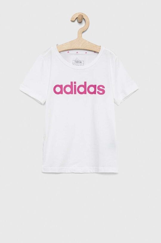 

Детская хлопковая футболка adidas G LIN, белый