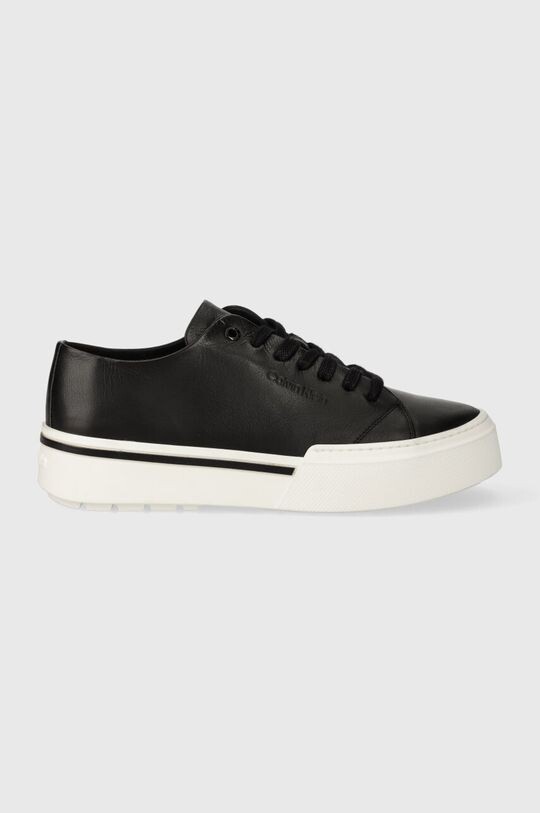 

Кожаные кроссовки LOW TOP LACE UP Calvin Klein, черный