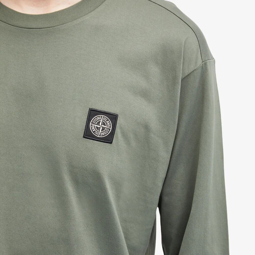 

Stone Island Футболка с длинными рукавами и нашивкой, зеленый