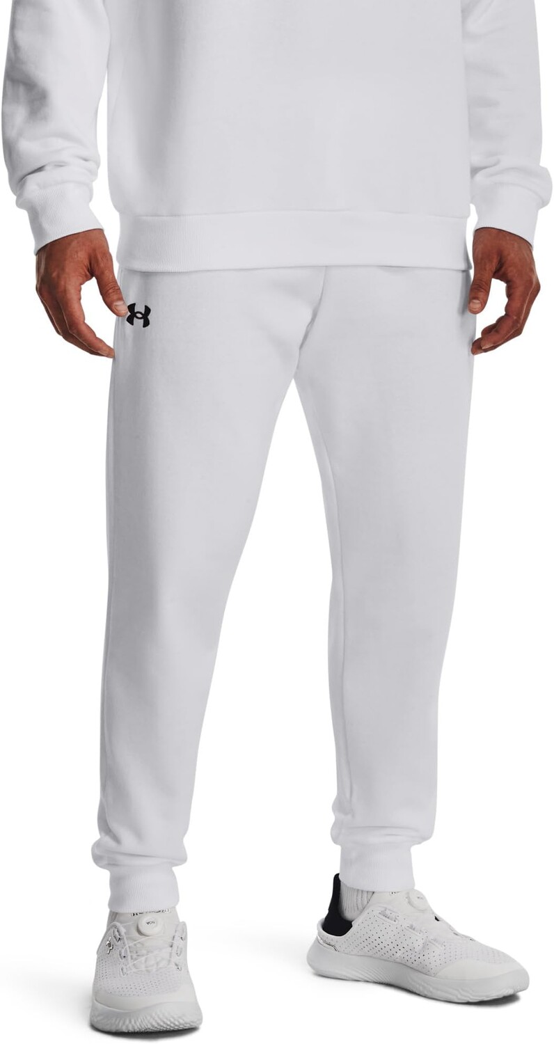 

Флисовые джоггеры Rival Under Armour, цвет White/Black