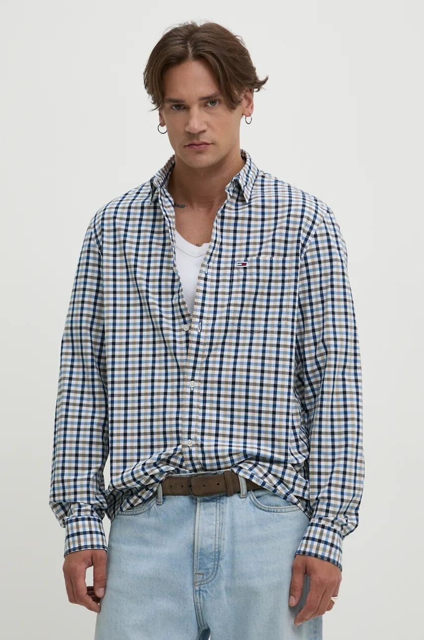 

Хлопковая рубашка Tommy Jeans, белый