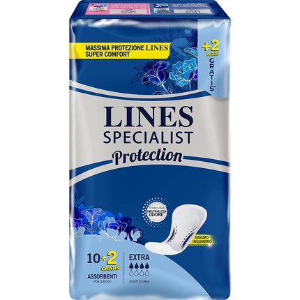 цена Lines Specialist Protection Экстраабсорбирующие легкие прокладки при недержании, 12 шт. в упаковке, 270 г