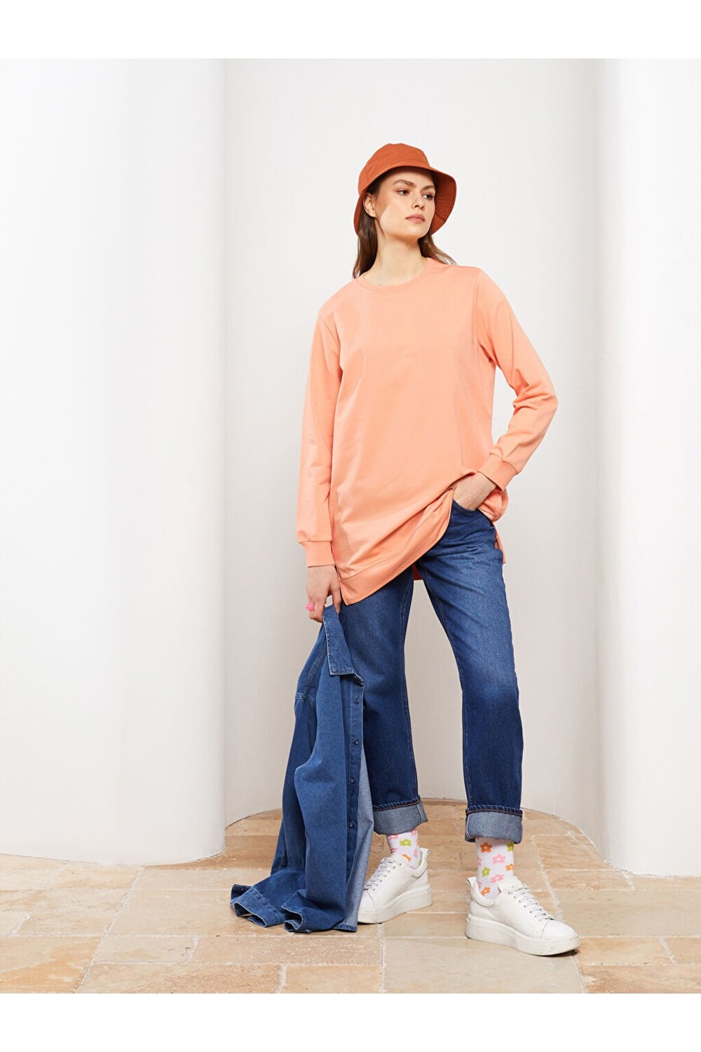 

Туника - Розовый - Oversize LC Waikiki, розовый