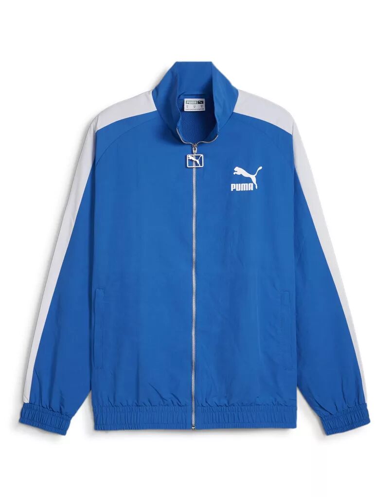 Синяя спортивная куртка оверсайз Puma T7