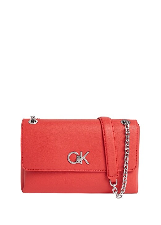 

Красная женская сумка через плечо Calvin Klein
