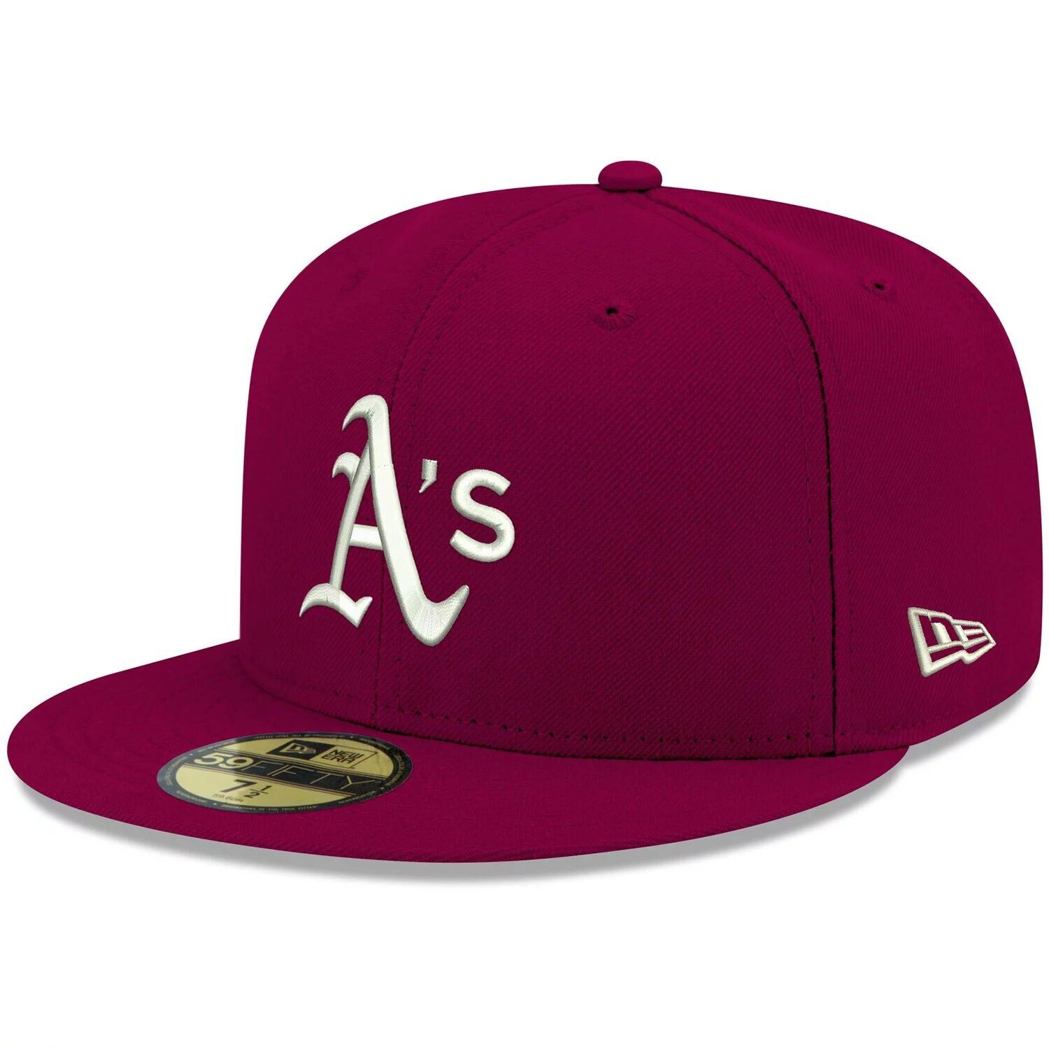 

Мужская кепка New Era Cardinal Oakland Athletics Logo белая 59FIFTY