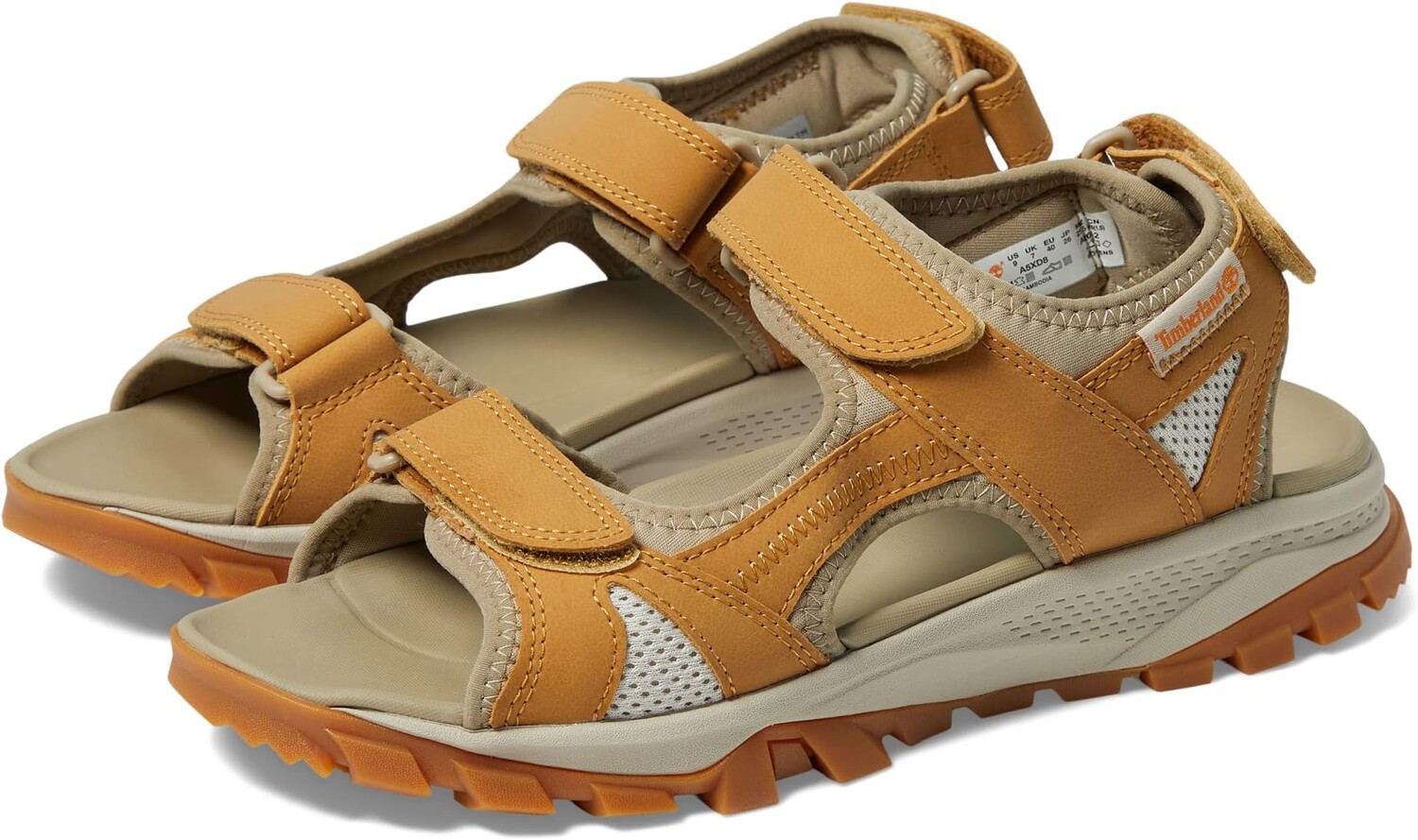 

Сандалии Lincoln Peak Strap Sandal Timberland, цвет Wheat Leather