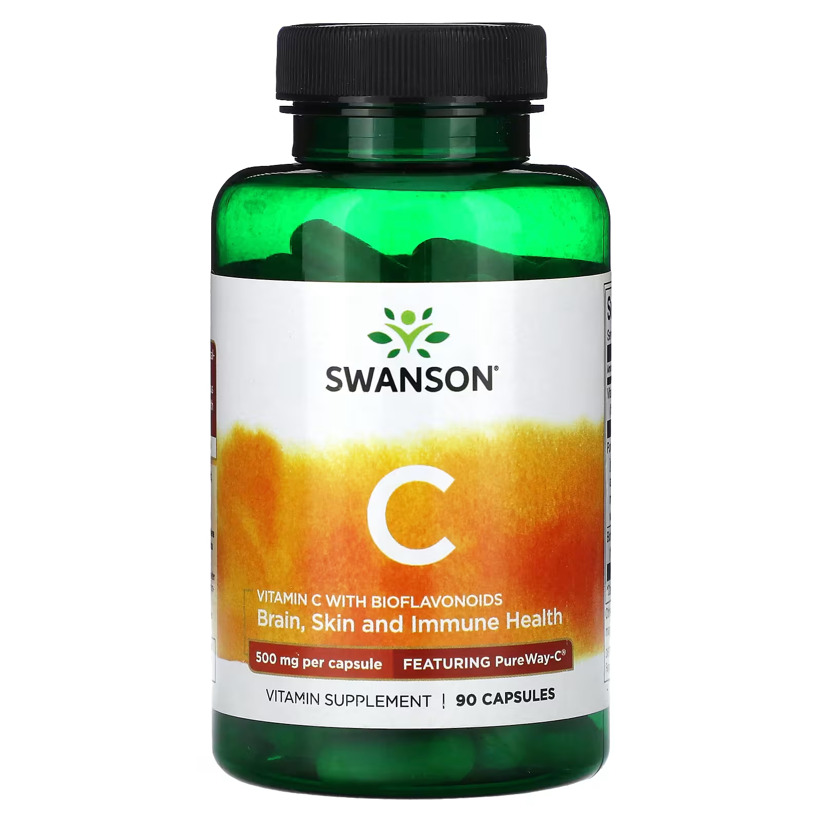 Витамин С Swanson с биофлавоноидами, 90 капсул цена и фото