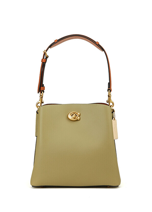 

Женская кожаная сумка через плечо willow khaki Coach