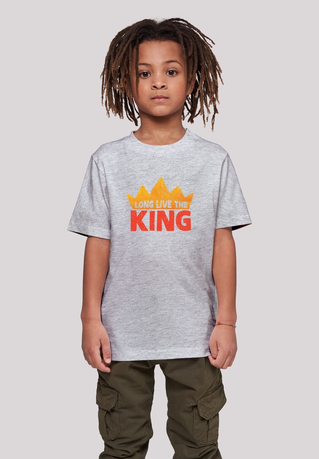 

Футболка с принтом Disney König Der Löwen Movie Live The King F4NT4STIC, цвет heather grey