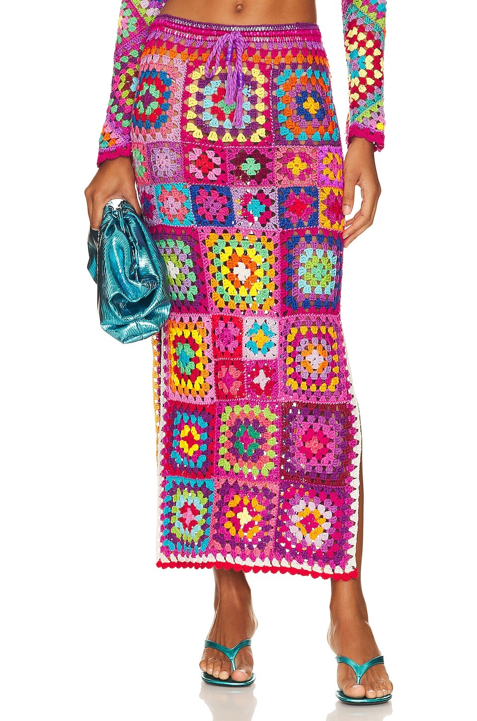 

Юбка Alix Pinho Purple Squares, цвет Multicolor