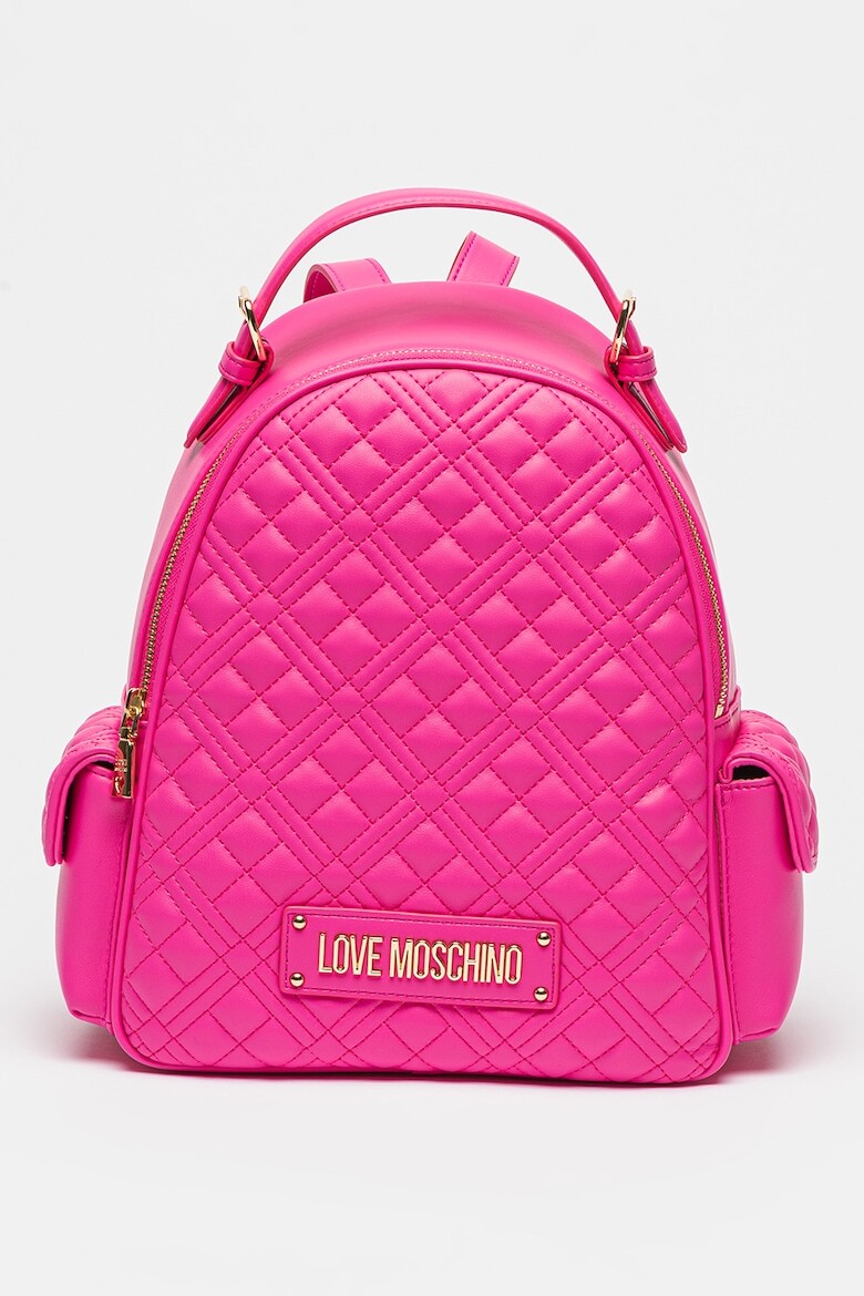 

Стеганый рюкзак из экокожи Love Moschino, фуксия