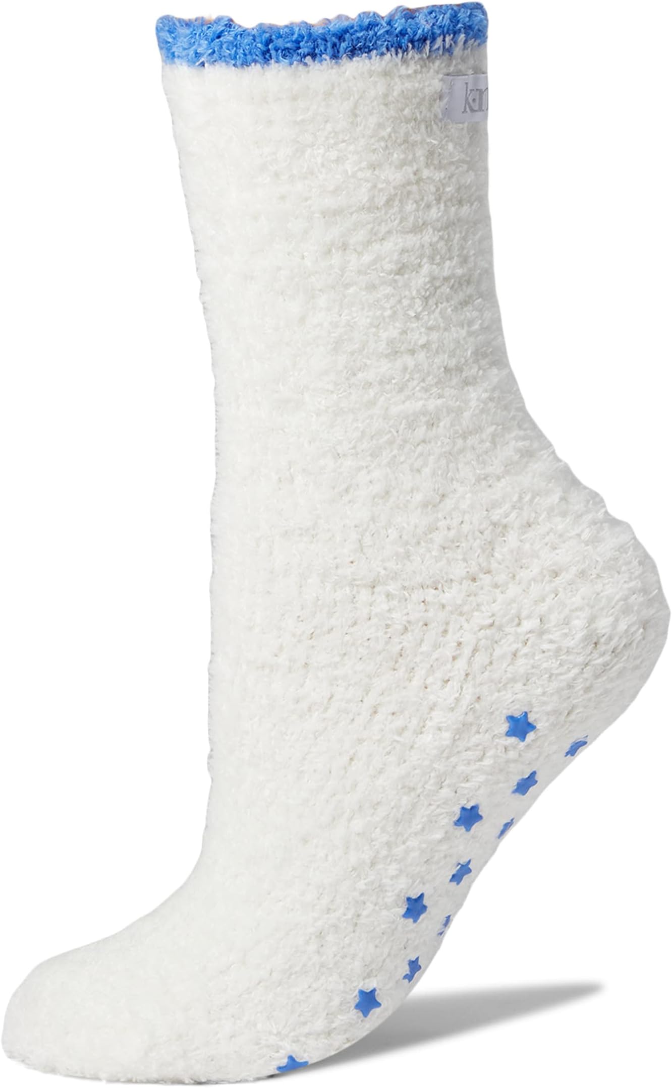 Пушистые однотонные носки с захватами Blue Star Karen Neuburger, цвет Cream