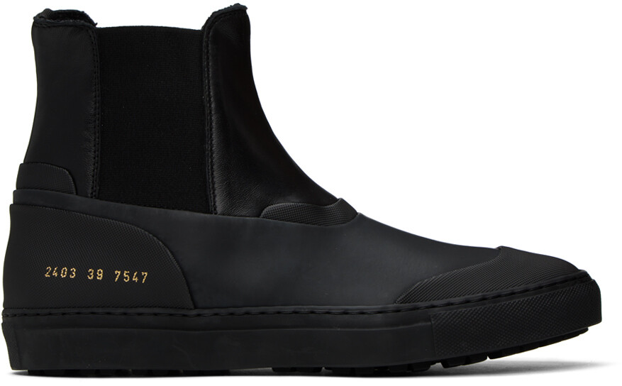 

Черные ботинки челси со вставками Common Projects, Черный