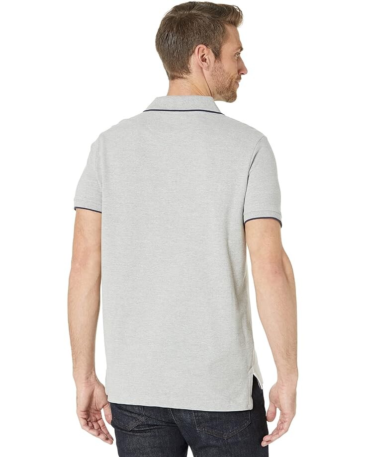 

Рубашка U.S. POLO ASSN. Short Sleeve Embossed Color Block Slim Fit Shirt, цвет Light Heather Grey