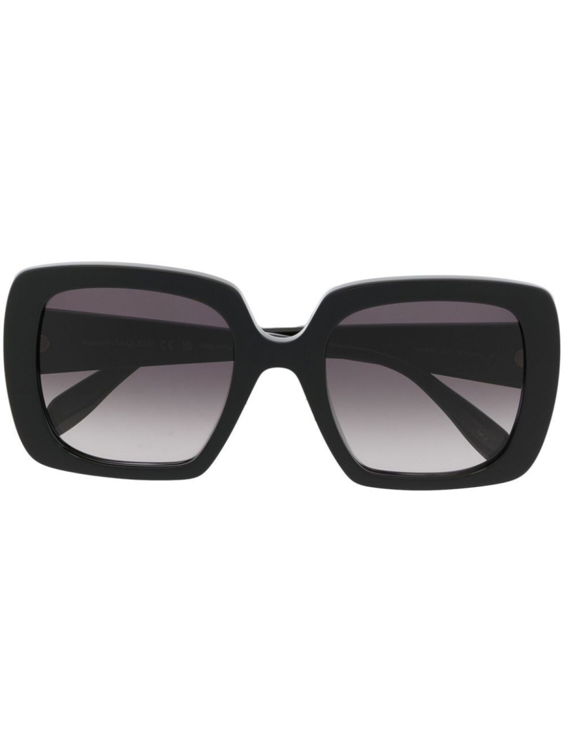 

Солнцезащитные очки в прямоугольной оправе с логотипом Alexander McQueen Eyewear, черный