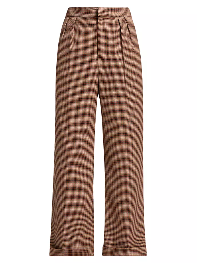 Укороченные широкие брюки Jia Paige, цвет rosewood