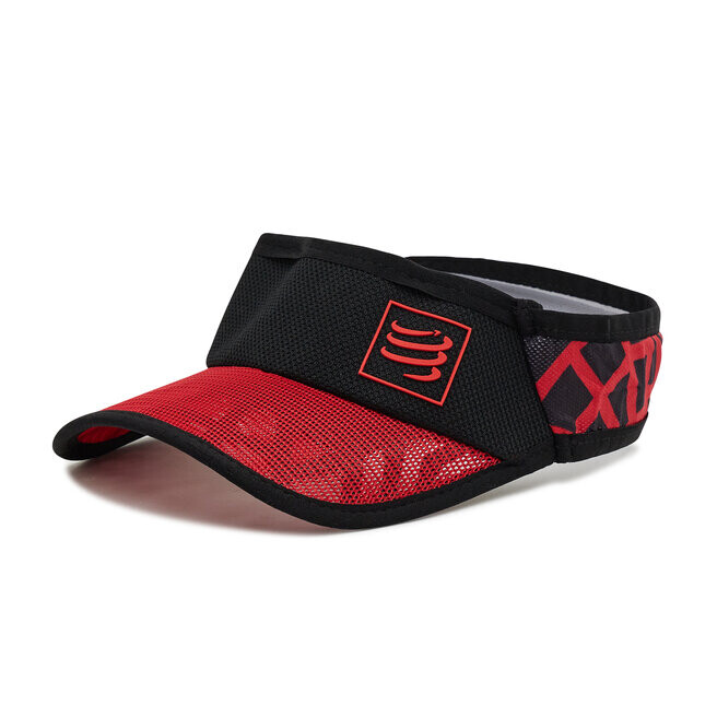 

Бейсболка Compressport SpiderwebUltra Visor, красный/черный