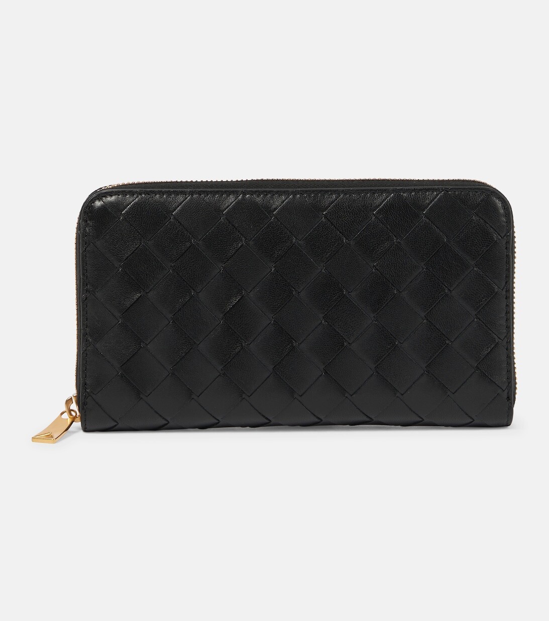 

Кошелек из кожи интекчато Bottega Veneta, черный