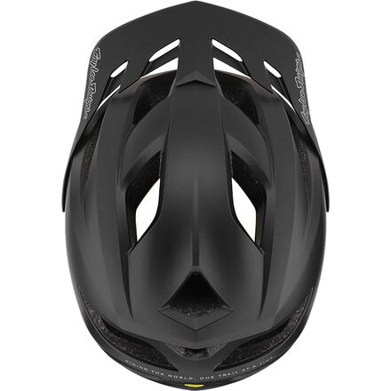 шлем troy lee designs a2 decoy mips велосипедный белый оранжевый Шлем Flowline Mips Troy Lee Designs, черный