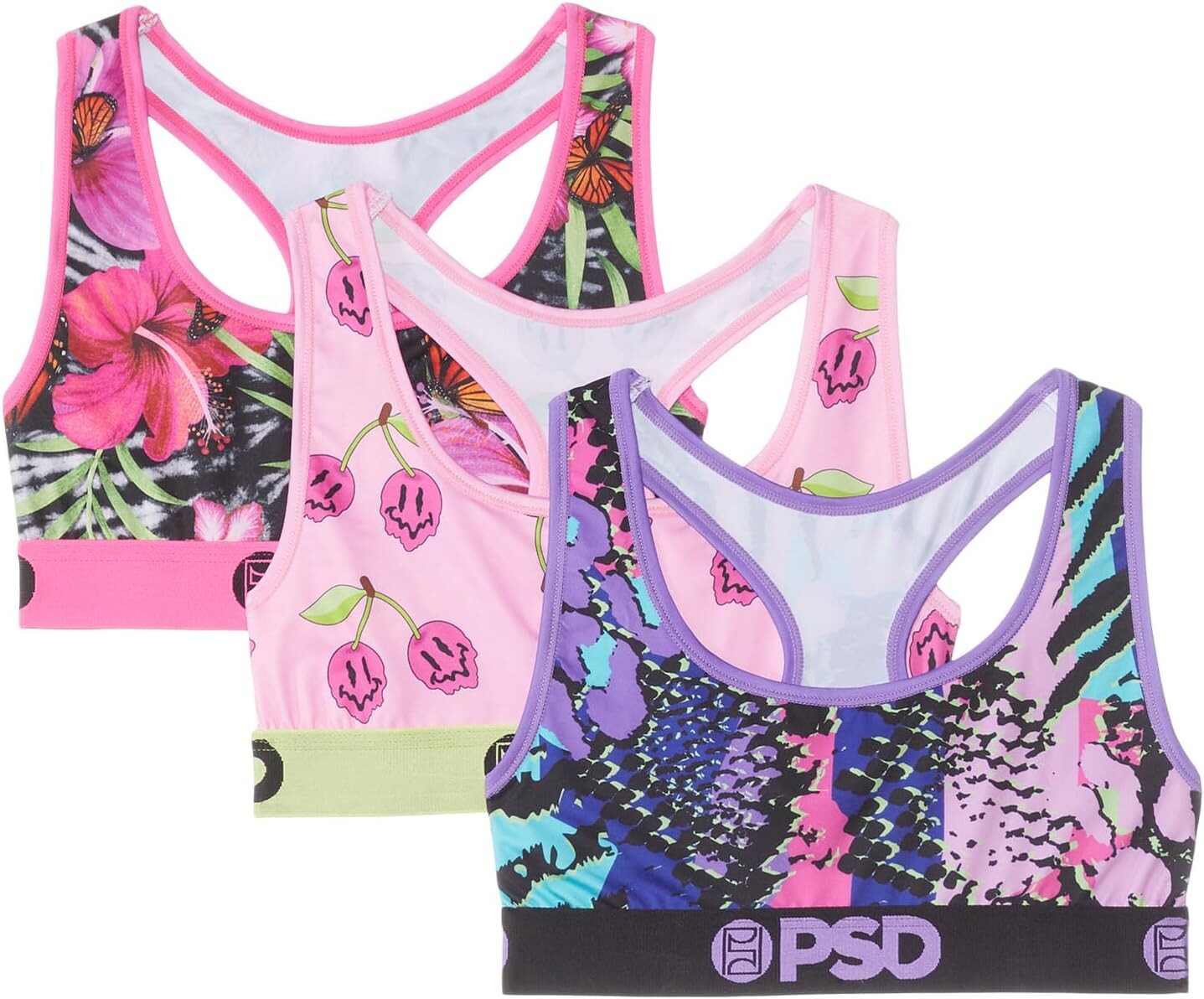 

Спортивный бюстгальтер PSD, цвет Multi/Wild Trip Sports Bra 3-Pack