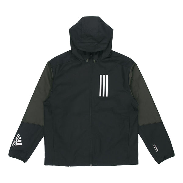 Куртка adidas WND Casual Sports hooded Windproof Jacket Black, черный