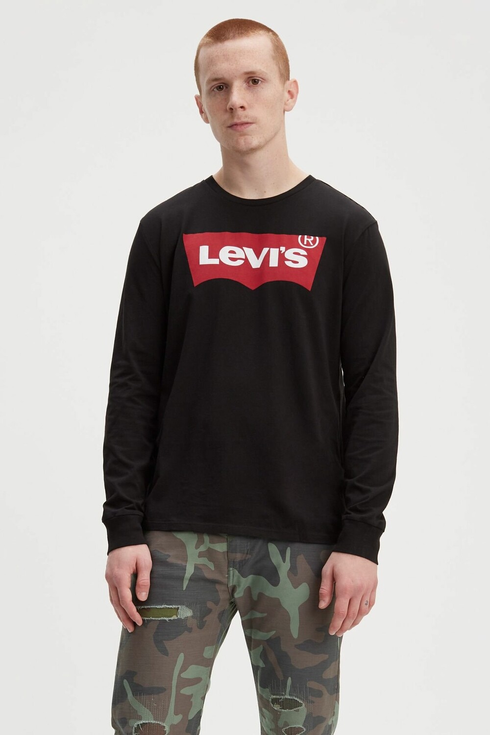 

Футболка с рисунком Ls — черная мужская футболка B Hm Ls Levi's, черный