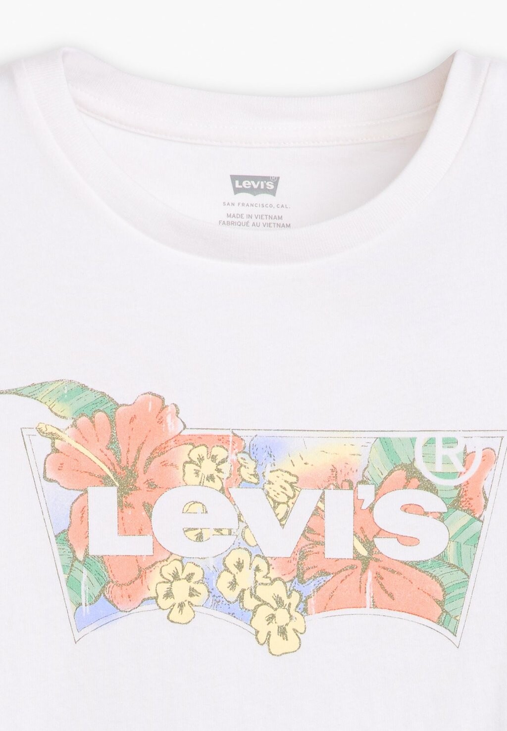 

Футболка с принтом The Perfect Tee Levi's, ярко-белая