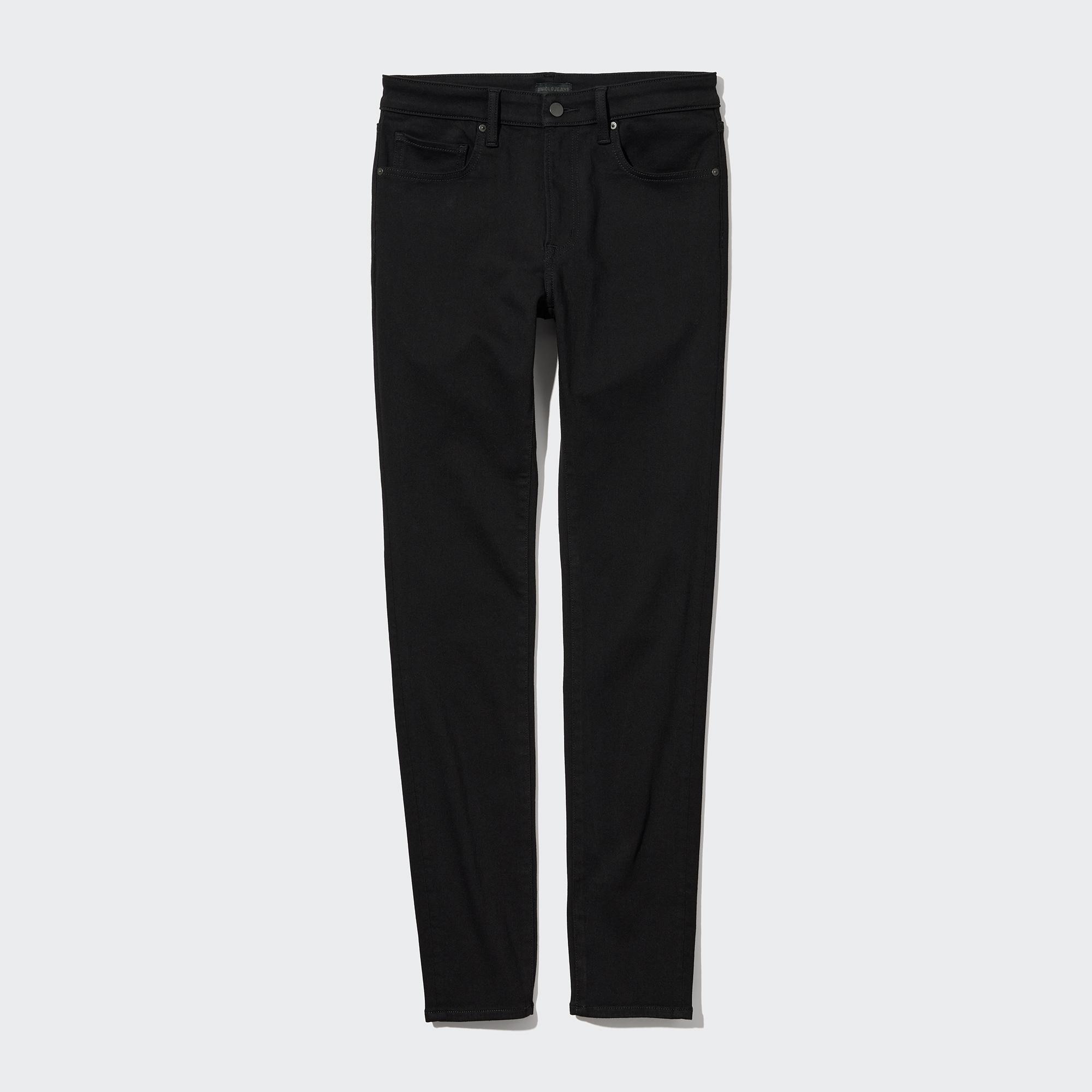 Джинсы Uniqlo мужские скинни, черный джинсы скинни uniqlo размер 34 черный