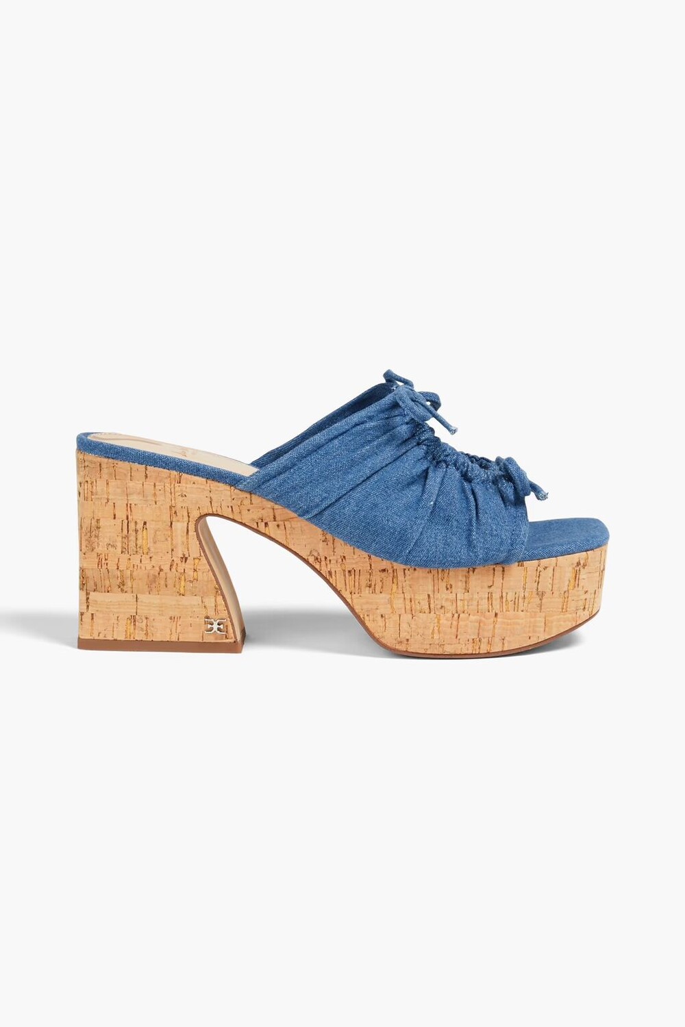 

Мюли Dova на платформе из шамбре с бантом Sam Edelman, средний деним