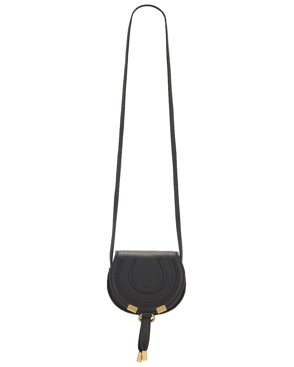 

Сумка Chloe Nano Marcie Saddle, черный