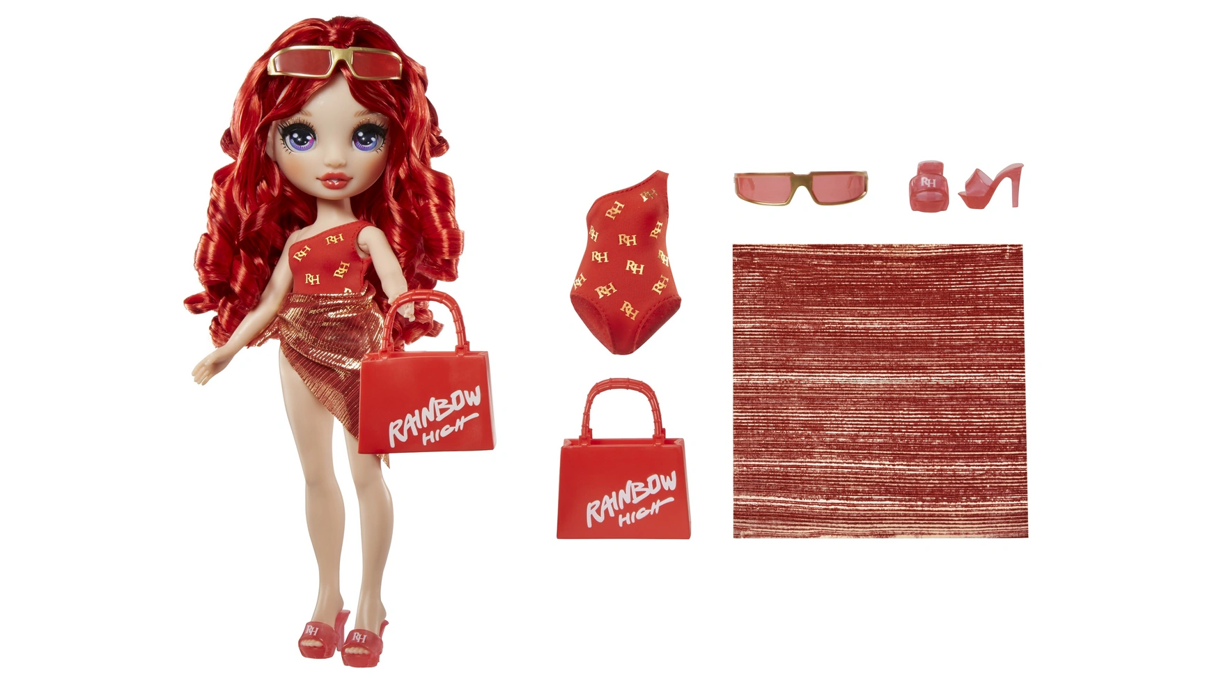 Модная кукла Rainbow High Swim & Style Рубин (красный) кукла rainbow ruby руби балерина