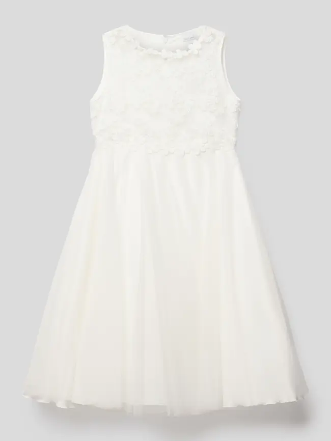 

Платье для причастия с кружевной отделкой Weise, экрю