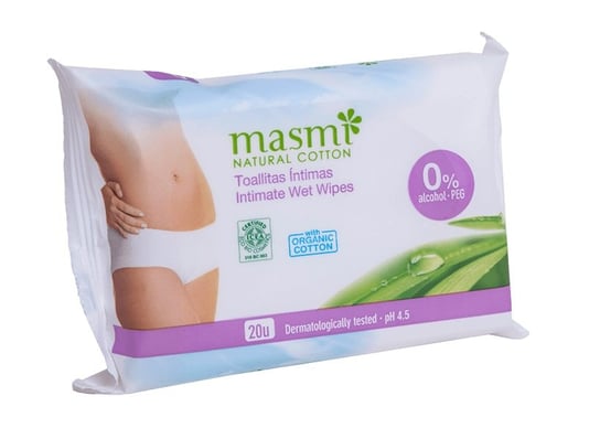 Влажные салфетки MASMI для интимной гигиены 20 шт. органические влажные салфетки для интимной гигиены masmi natural cotton 20 шт