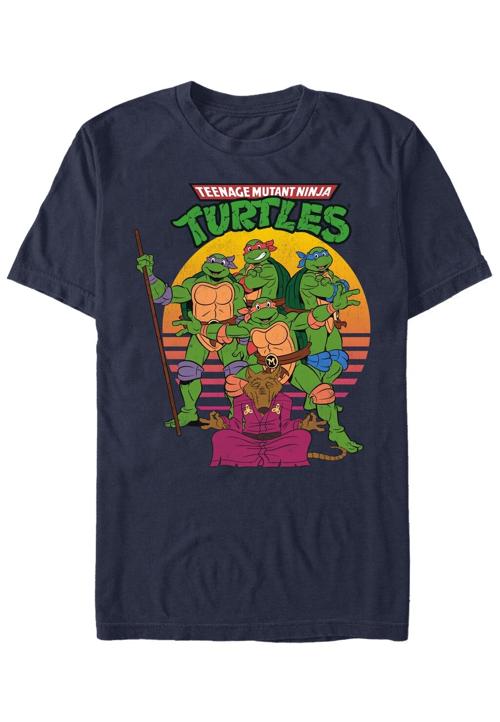 

Футболка с принтом Teenage Mutant Ninja Turtles The Team Henry Tiger, темно-синяя