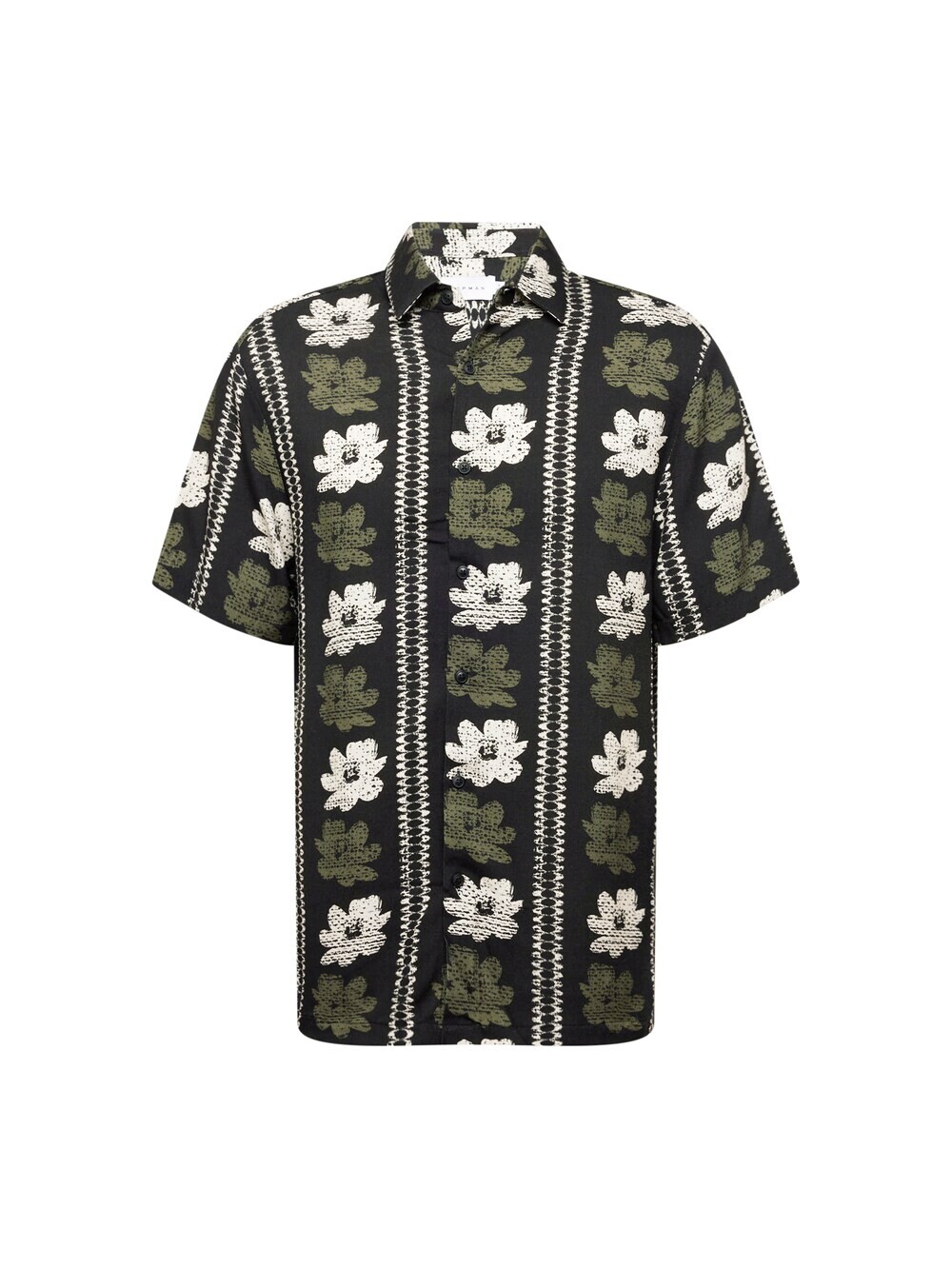 

Рубашка на пуговицах стандартного кроя TOPMAN, черный