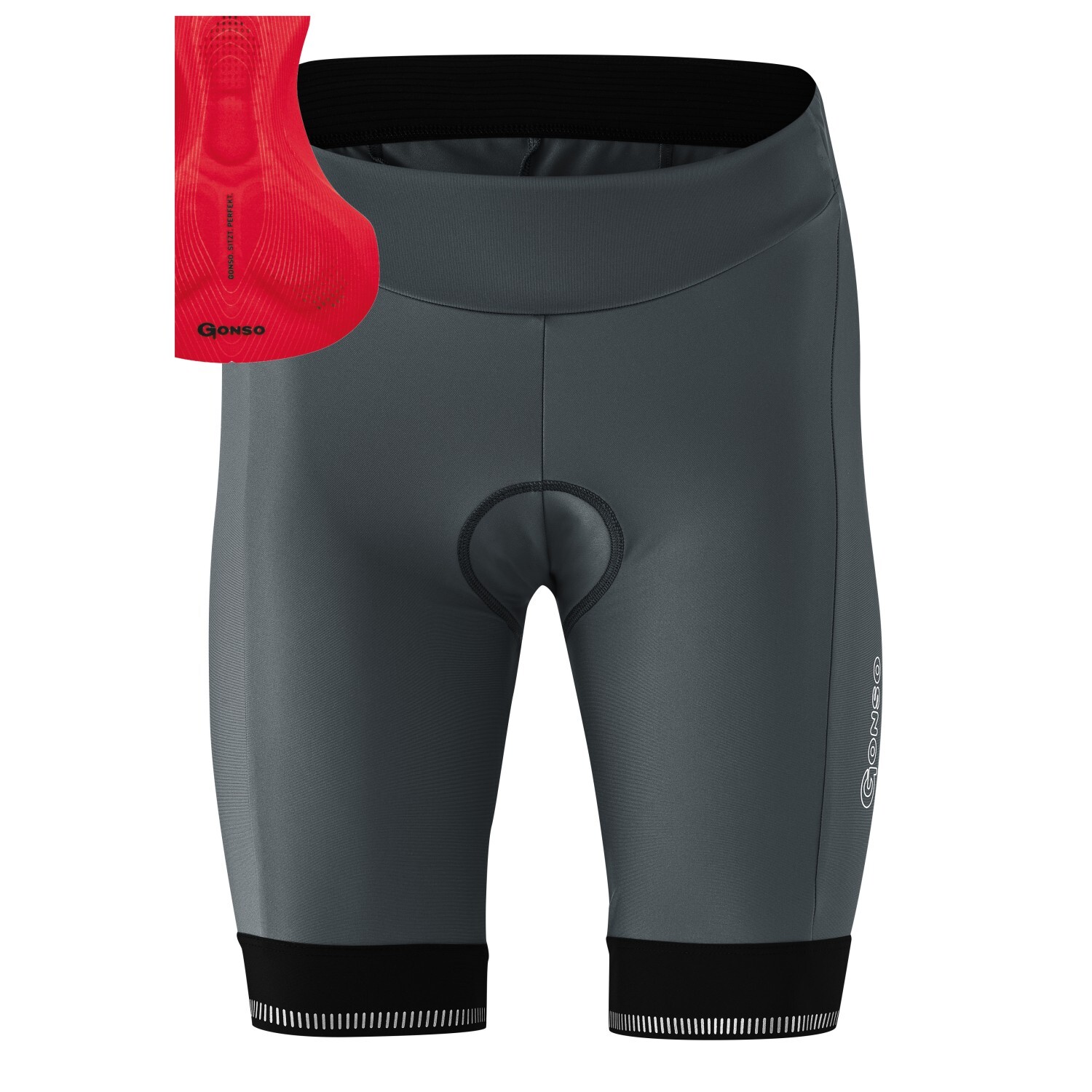 

Велосипедные шорты Gonso Women's Sitivo, цвет Sitivo Red/Sargasso Sea, Черный