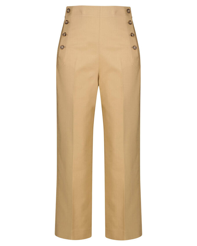 

Брюки из смеси хлопка и шерсти Polo Ralph Lauren, бежевый