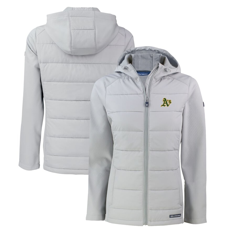 

Толстовка на молнии Cutter & Buck Oakland Athletics, серый