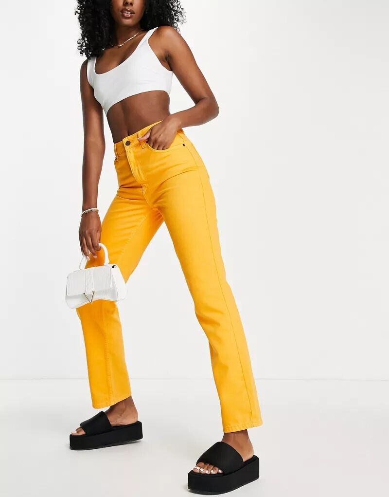 

Оранжевые джинсы Topshop Dad
