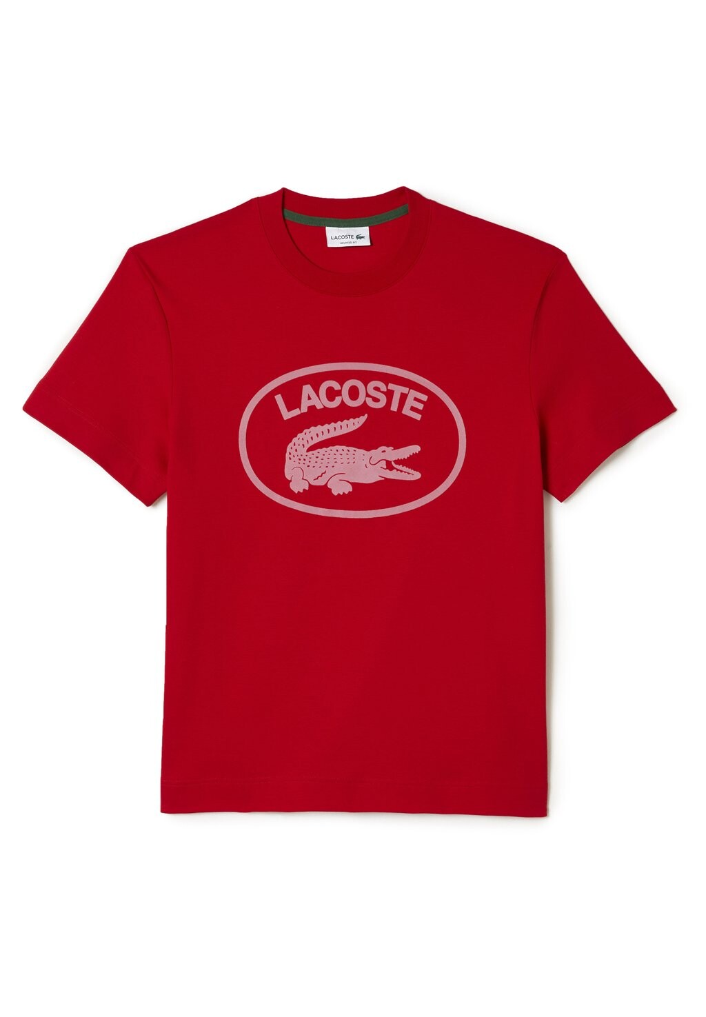 

Футболка с принтом Lacoste, красный