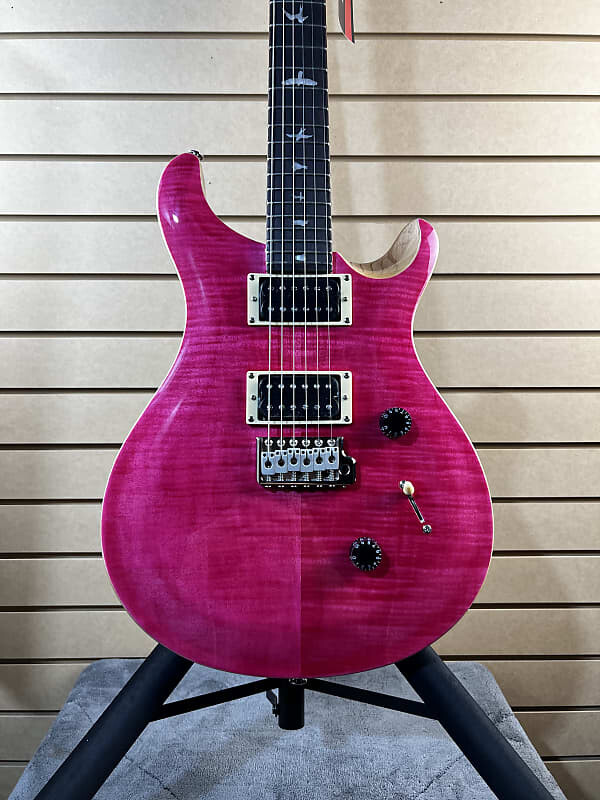 

Электрогитара PRS SE Custom 24 Electric Guitar - Bonnie Pink with Natural Back & PLEK*D #933