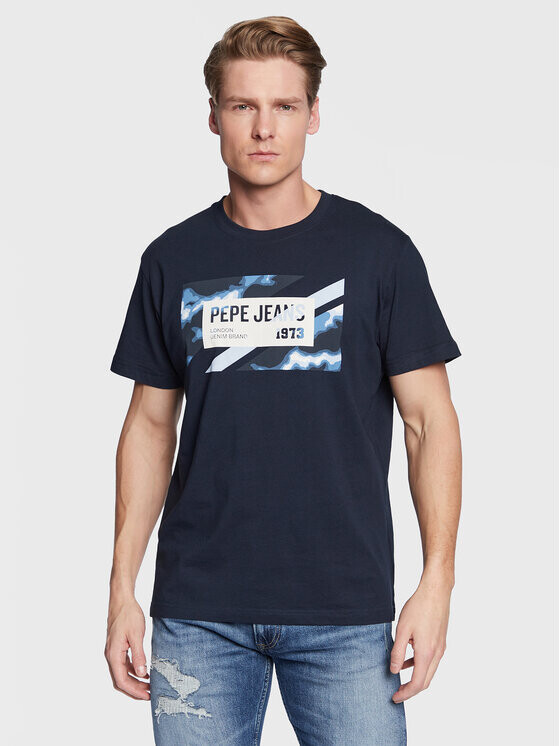 

Футболка стандартного кроя Pepe Jeans, синий