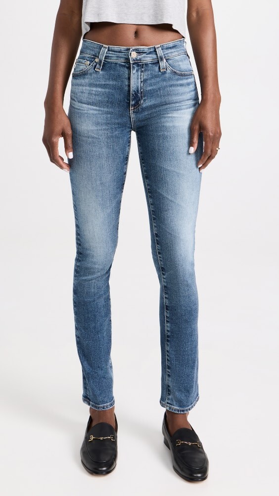 

Джинсы AG Mari High Rise Slim Straight