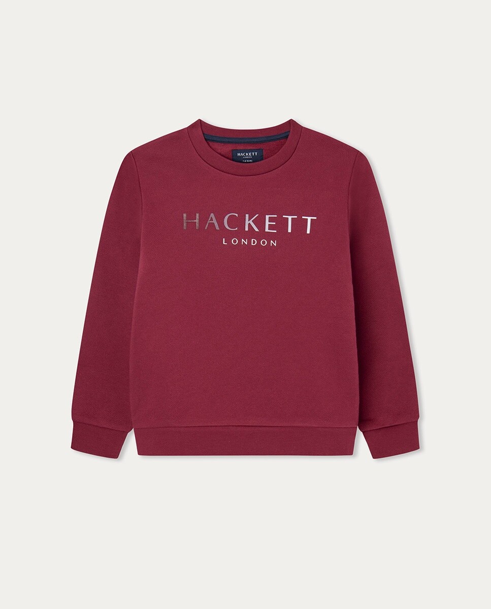 

Толстовка для мальчика с круглым вырезом и логотипом Hackett Hackett, красный