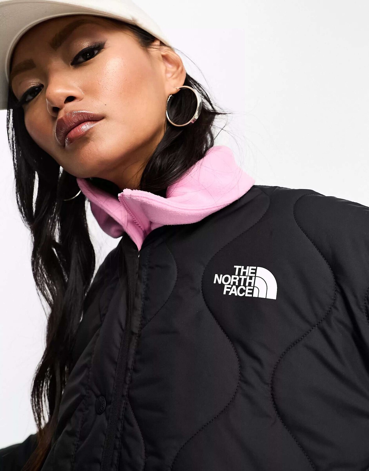 

Черная длинная стеганая куртка The North Face Ampato, Черный