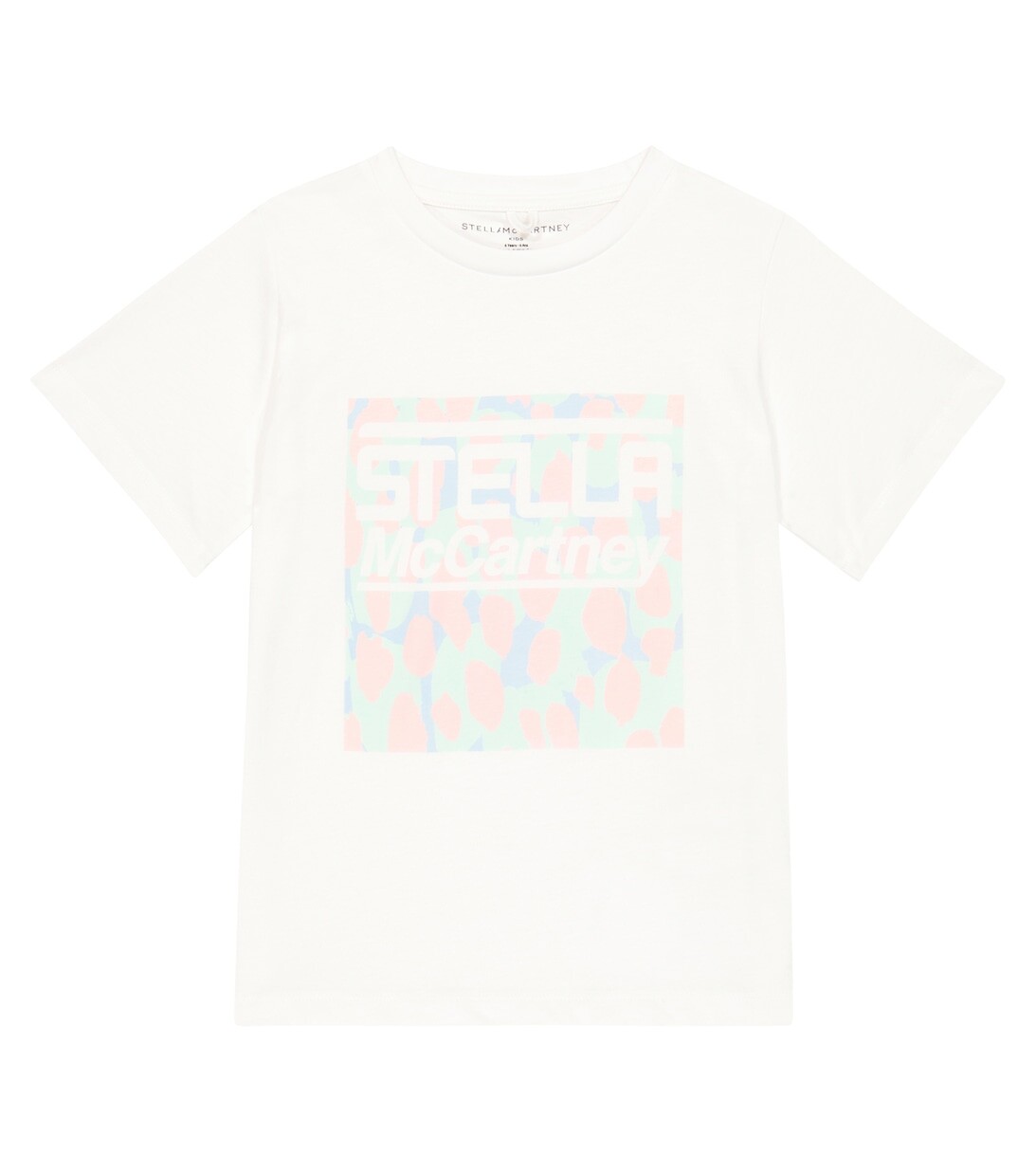 

Футболка из хлопкового джерси с логотипом Stella McCartney Kids, белый