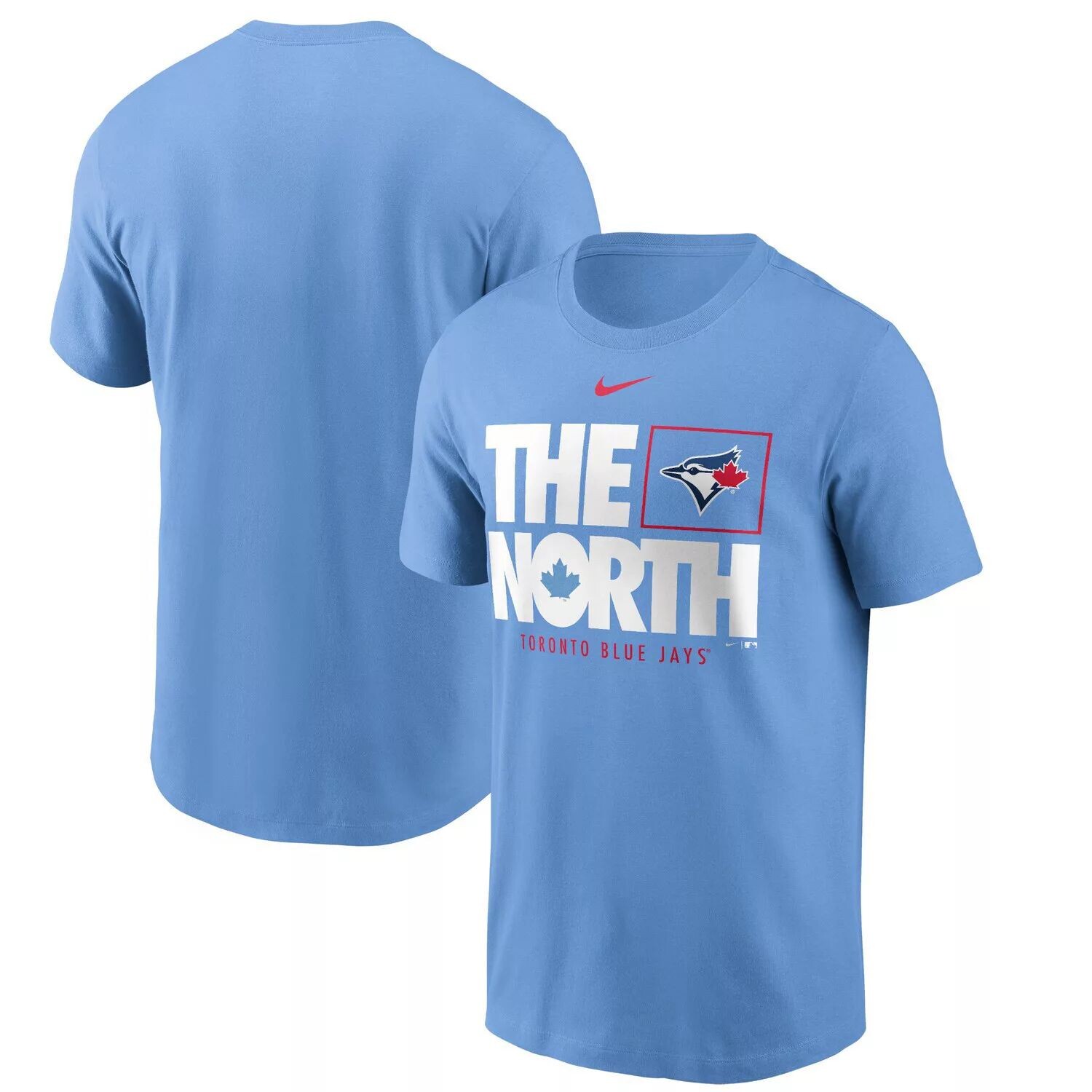 

Мужская пудрово-синяя футболка Toronto Blue Jays The North Hometown Nike, Синий
